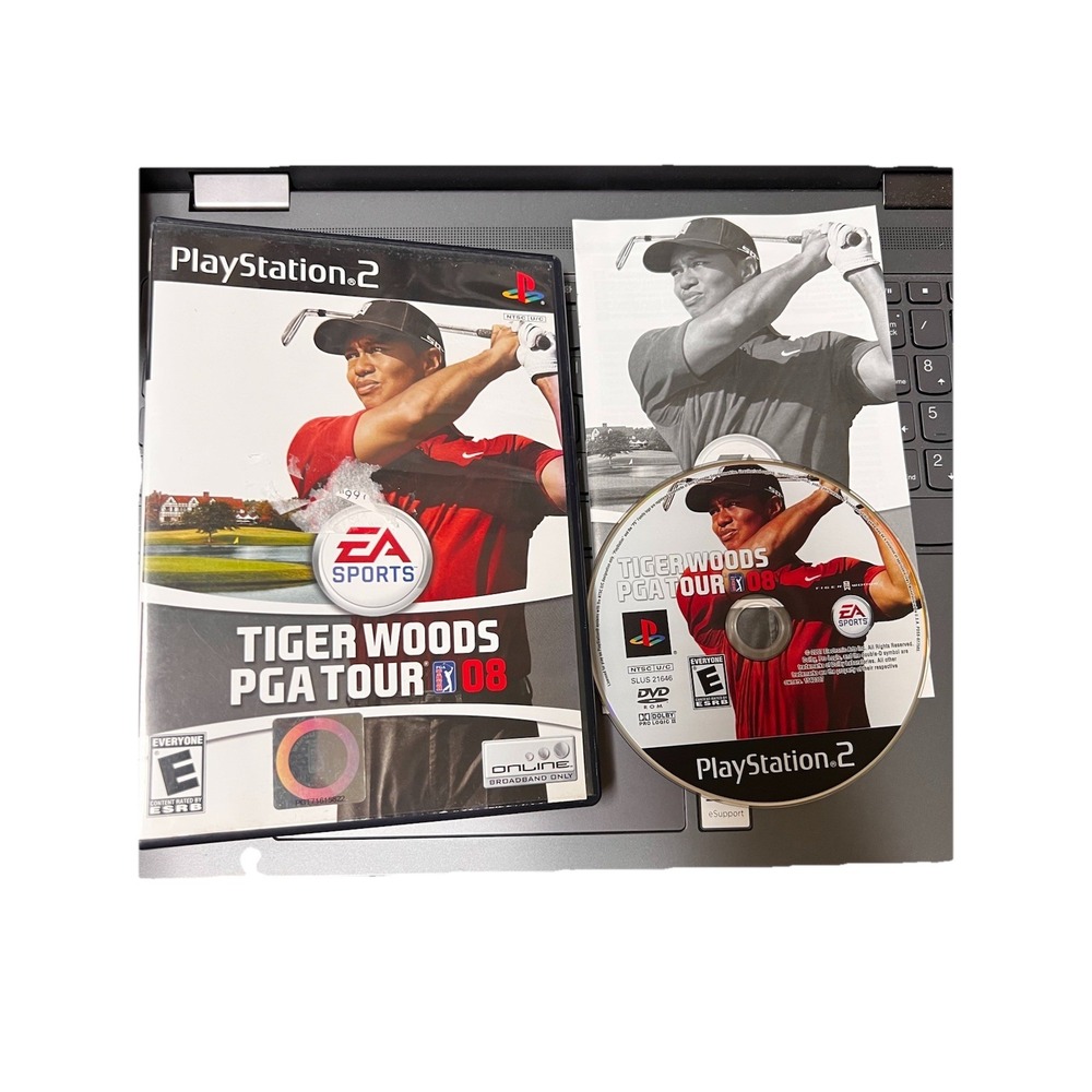 Tiger Woods PGA Tour 08 Sony PlayStation 2 PS2 EA‎ Sports CIB Golf Game